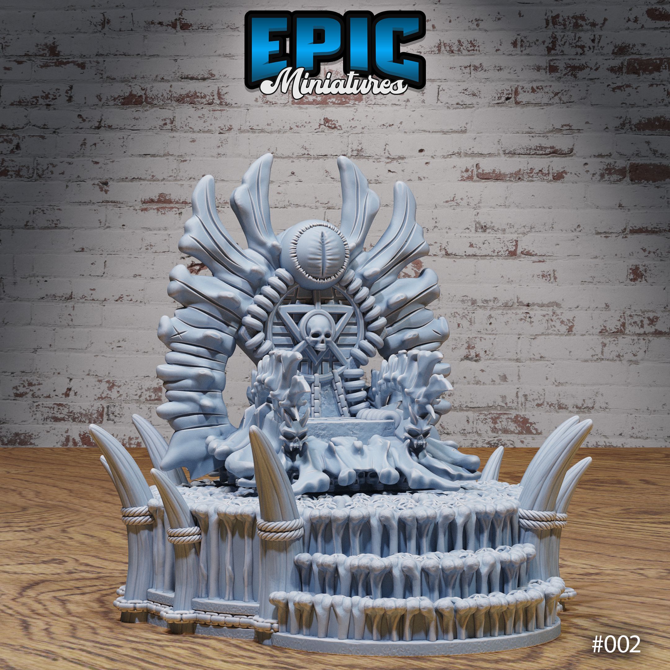 Bone Throne / Skelet King Chair / Undead Beast Warlord Seat / Evil Zombie / Rotting Humanoid Kingdom / Skeleton Monster Lord / Graveyard Encounter